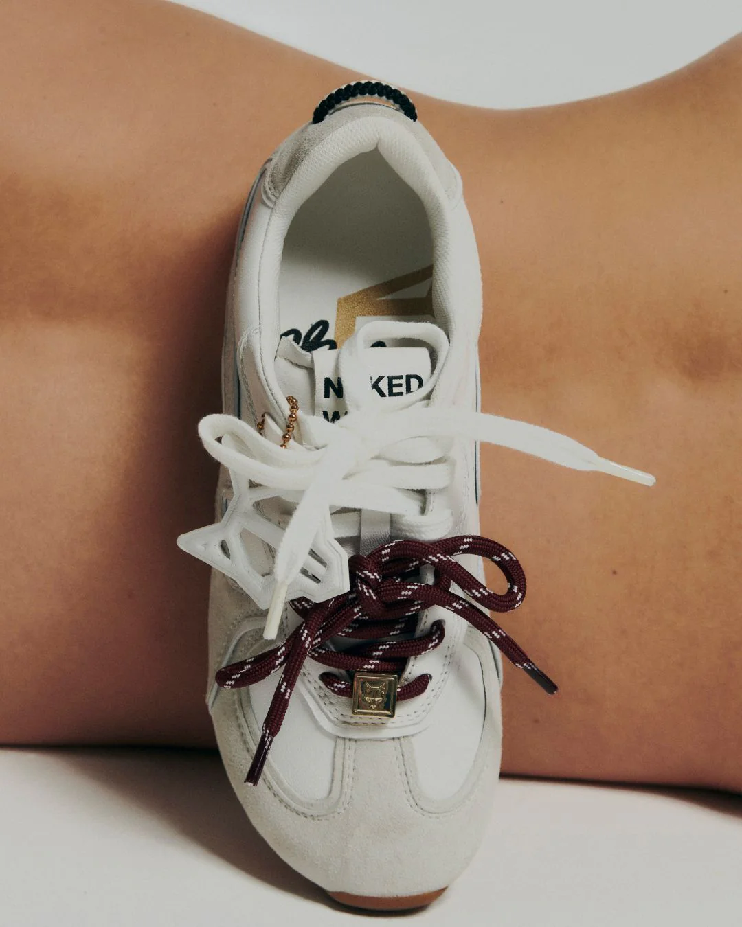 Adored White Suede/Leather - Image 7