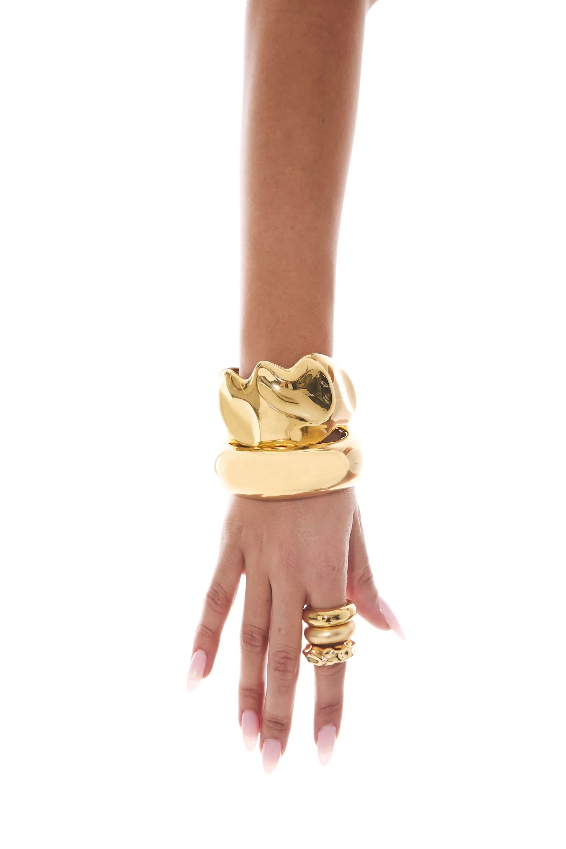 Aliah Stacked Rings Gold - Image 3