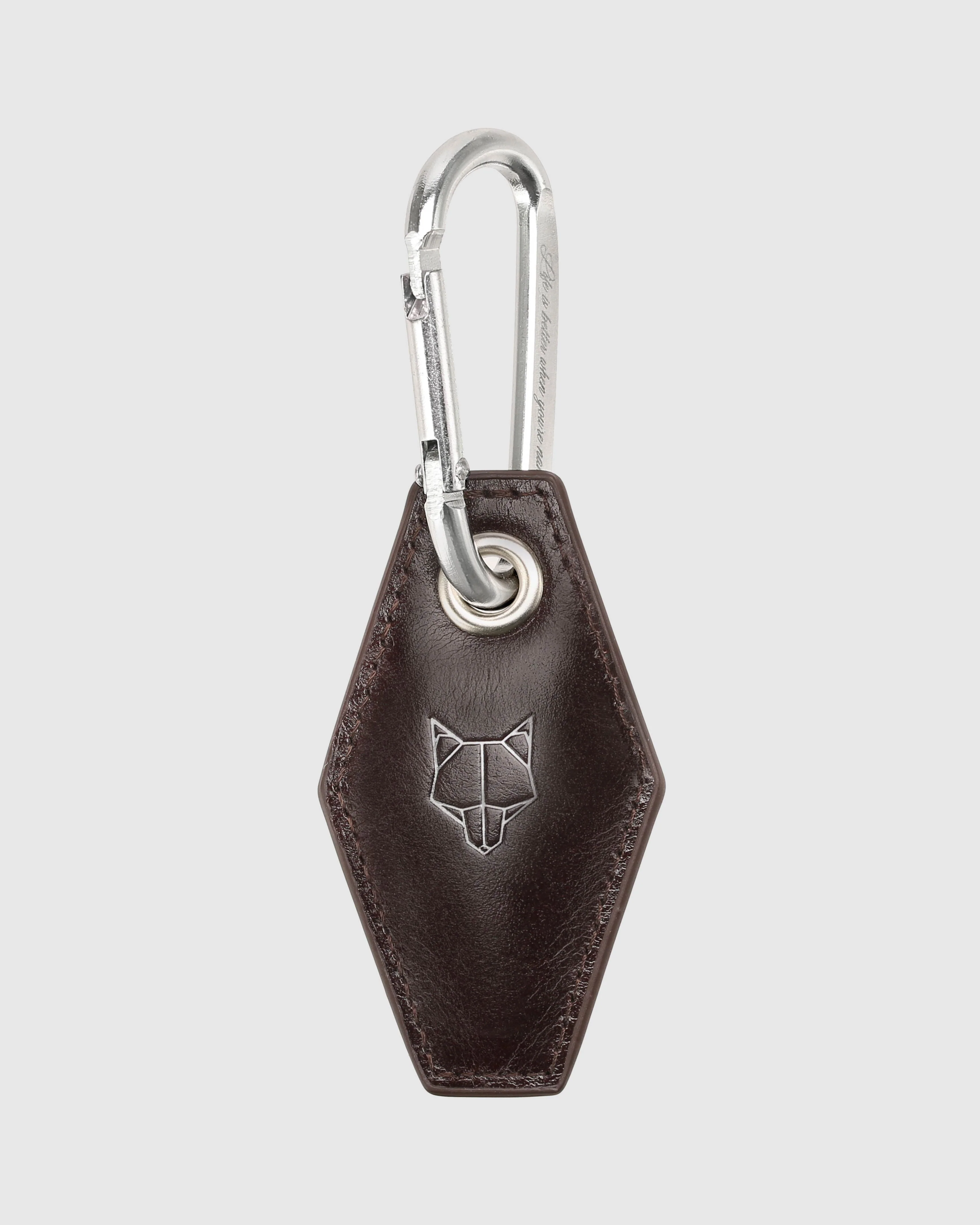 Carabiner Keychain Brown