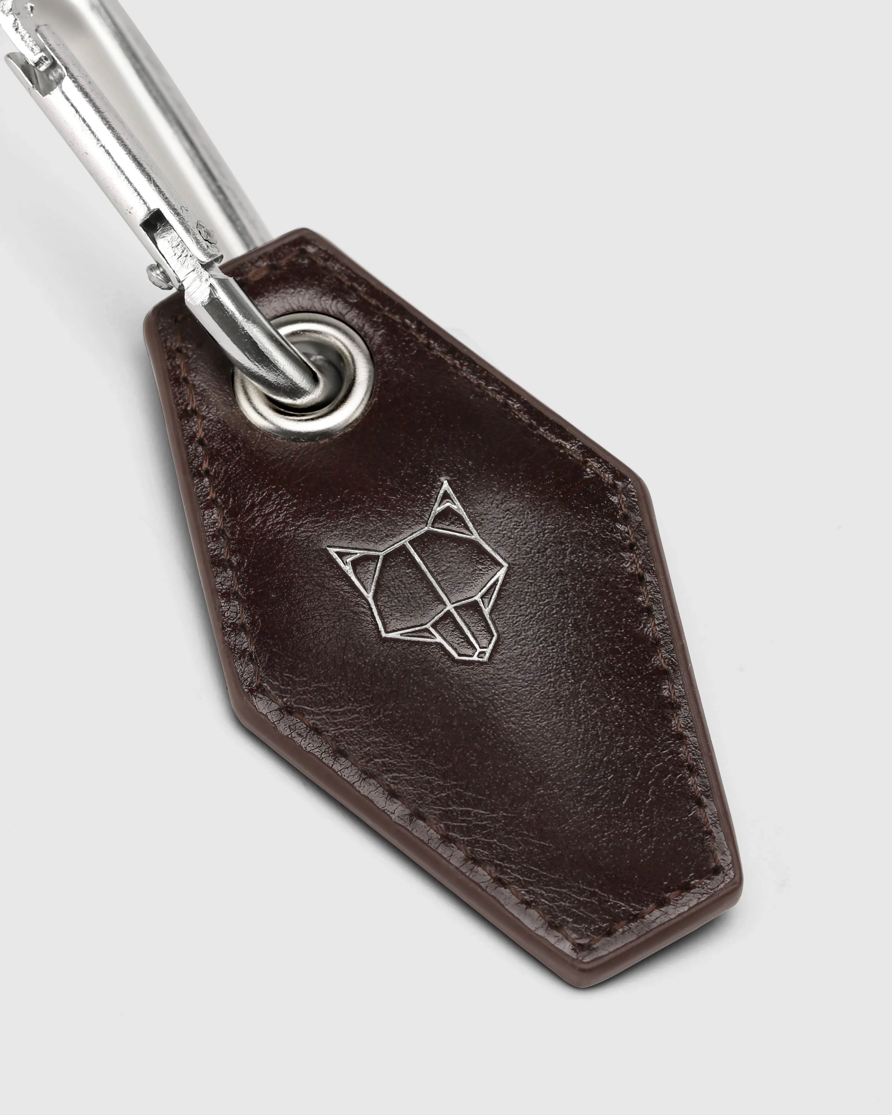 Carabiner Keychain Brown - Image 2