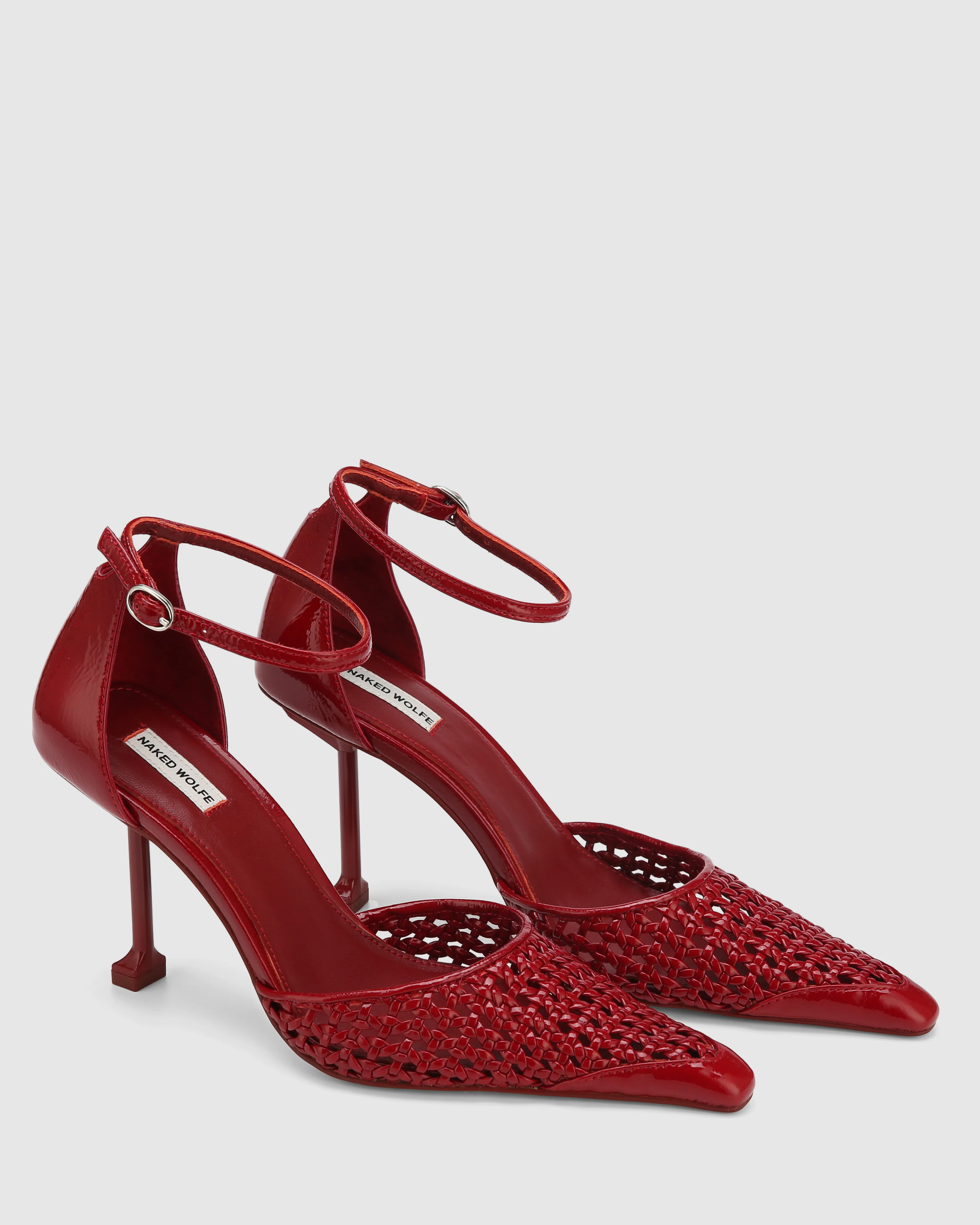 Fable Red Crinkle Patent - Image 3
