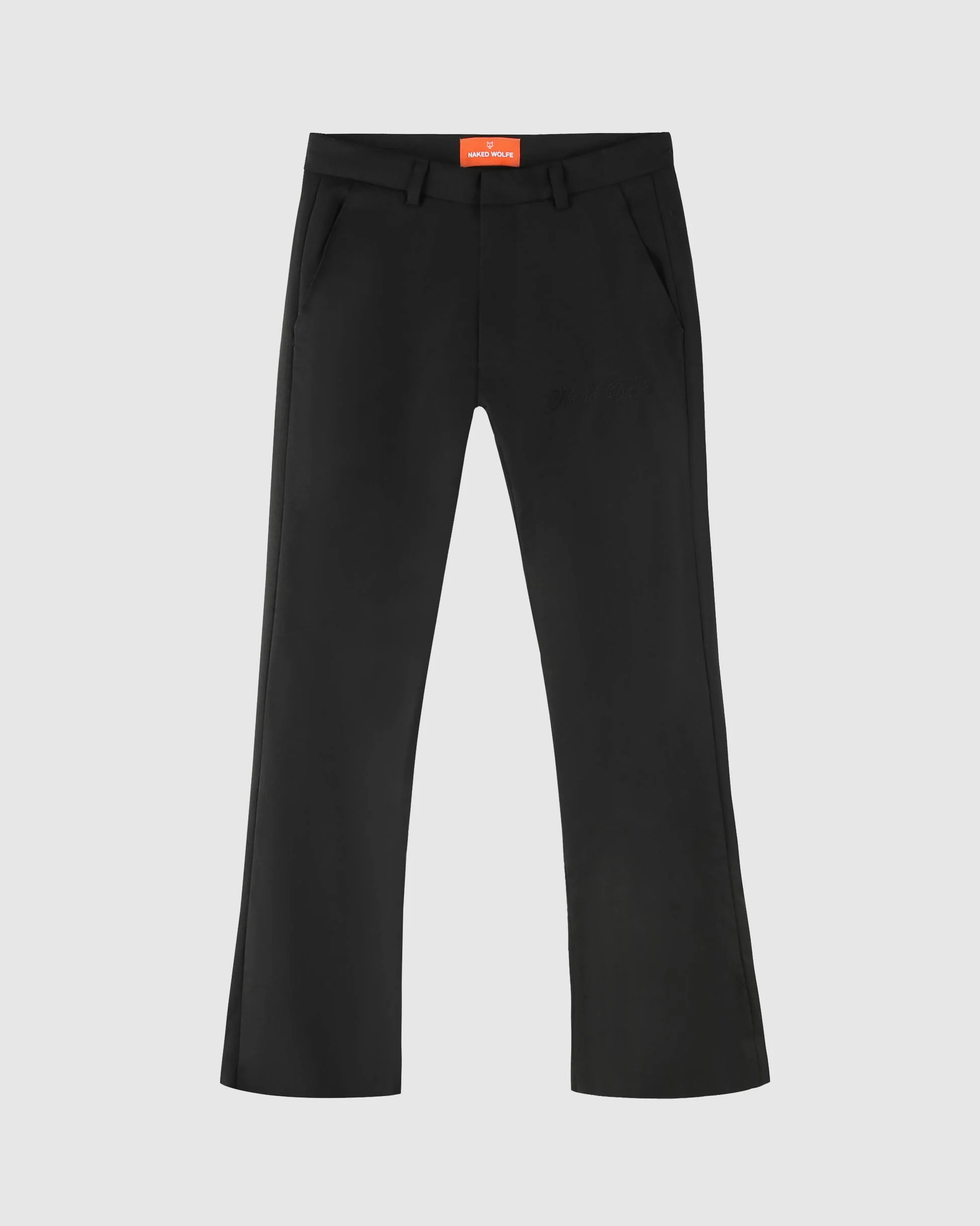 Flared Trousers Black Wool