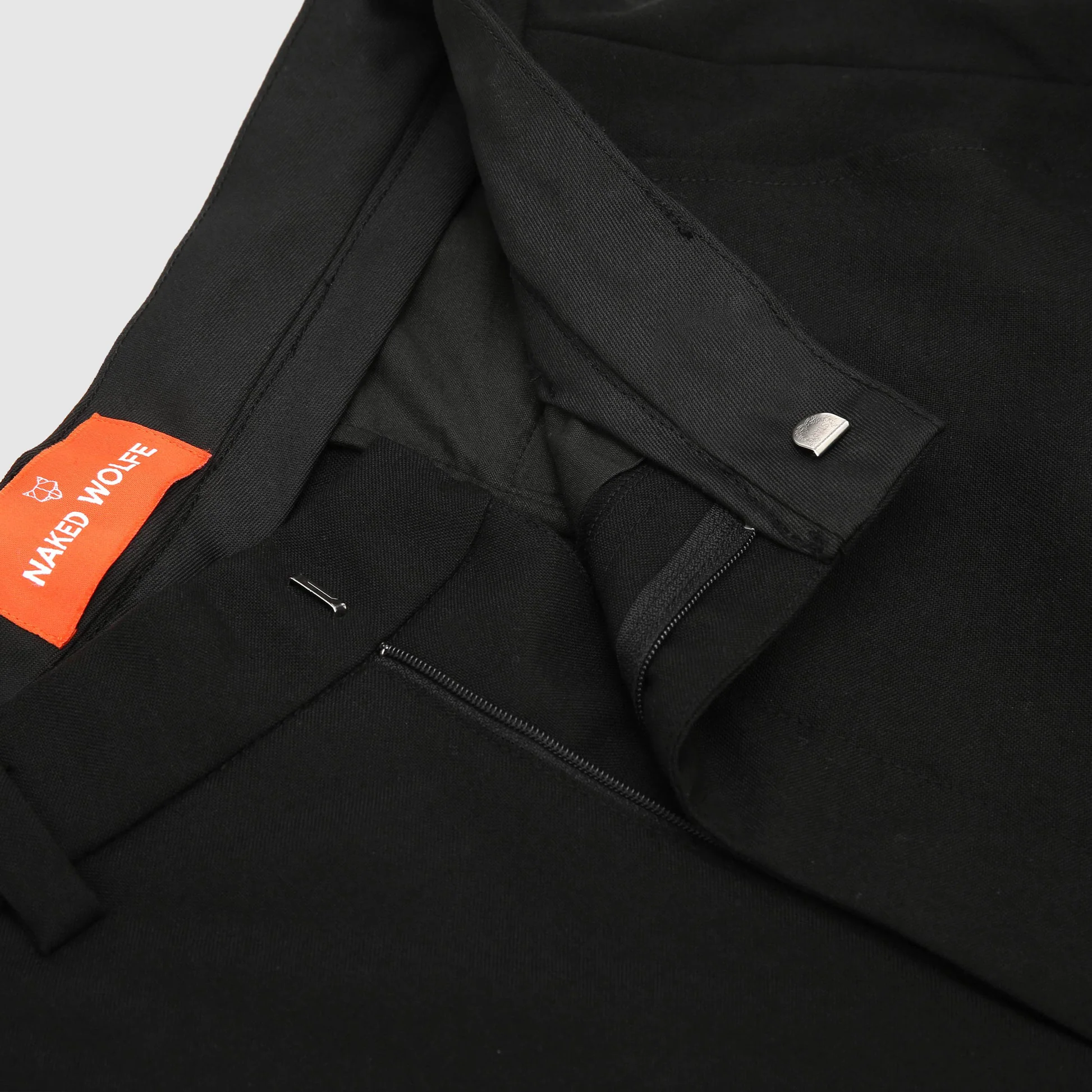 Flared Trousers Black Wool - Image 5