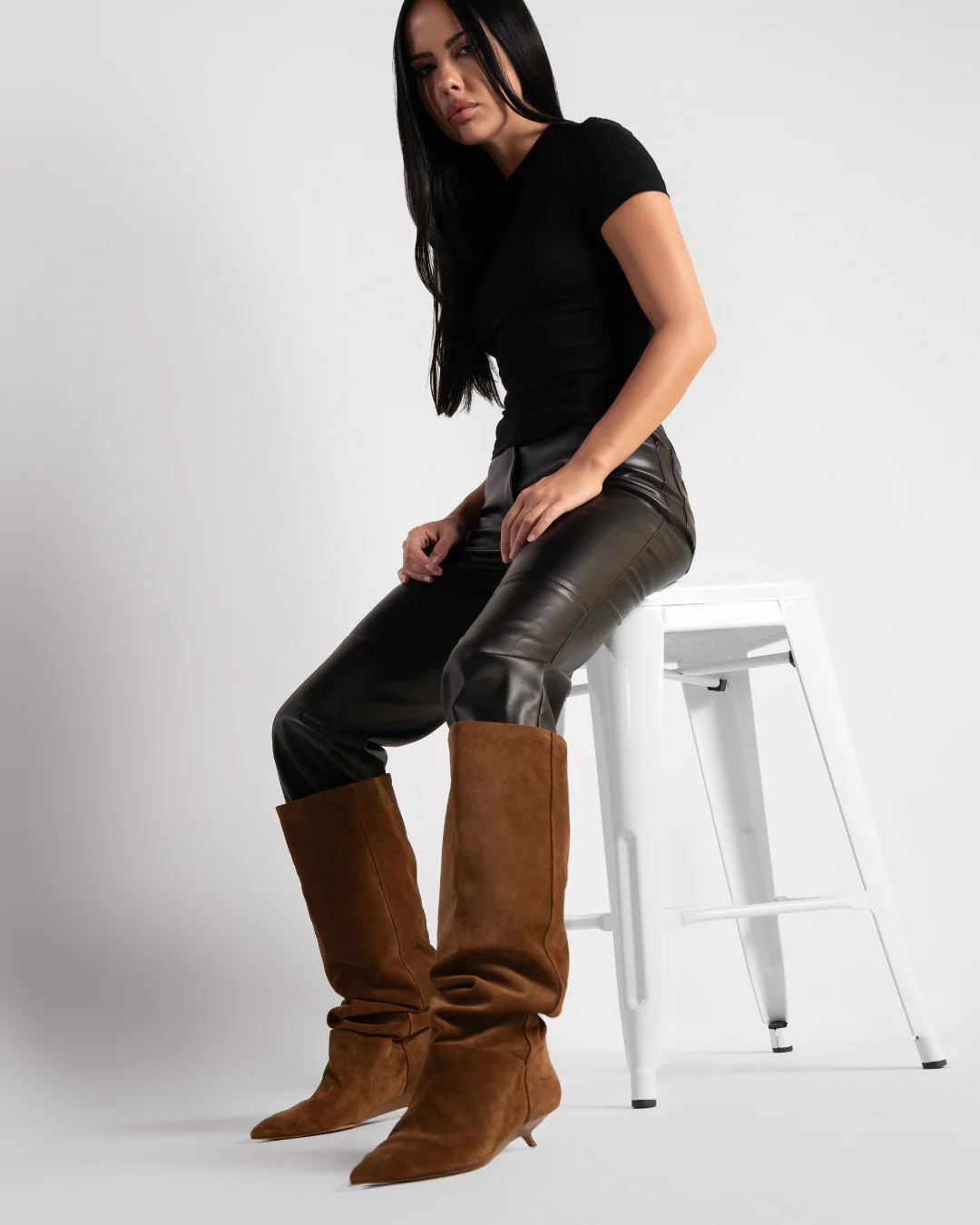 Keria Cow Suede Tan - Image 7