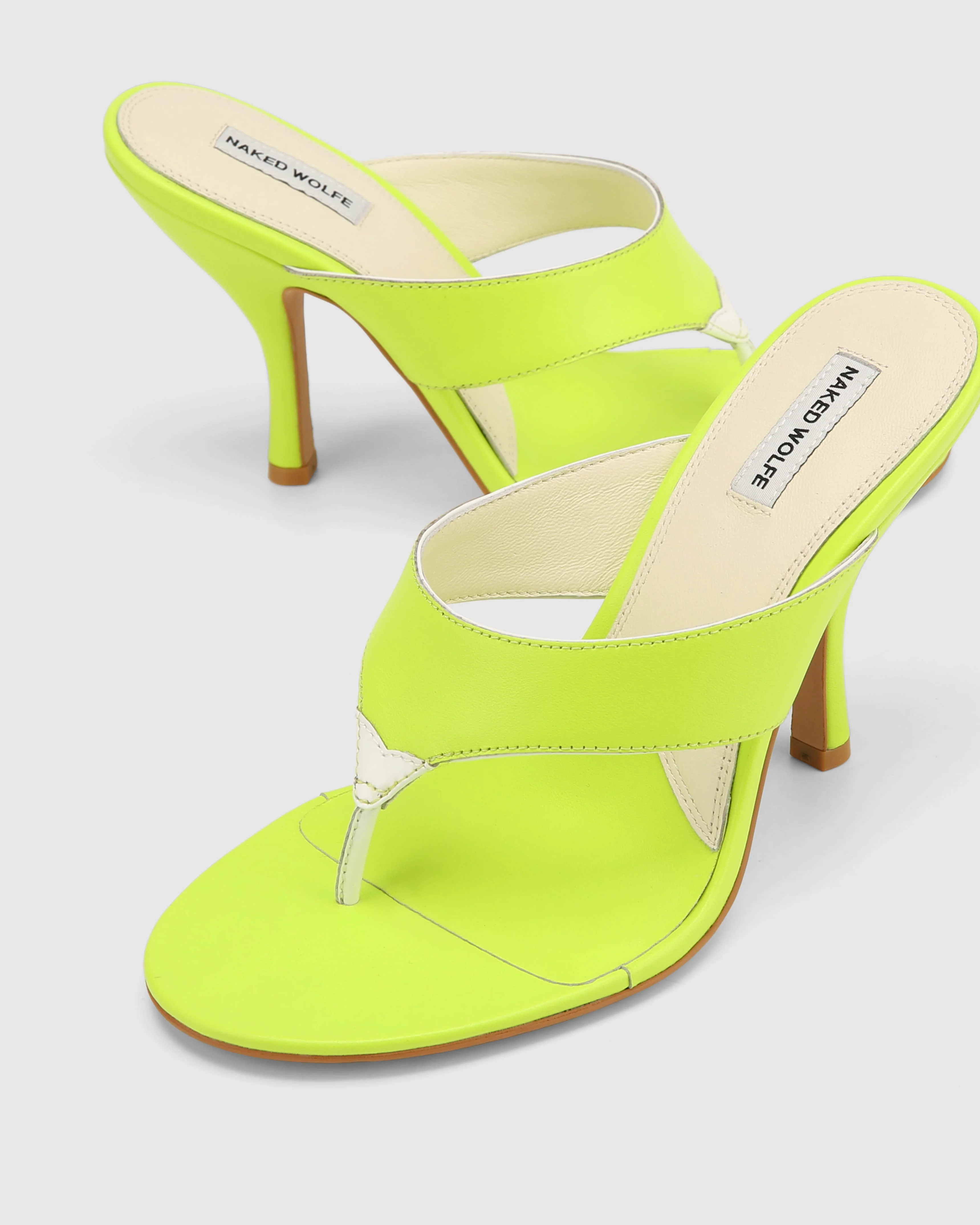 Martine Neon Yellow Leather - Image 3