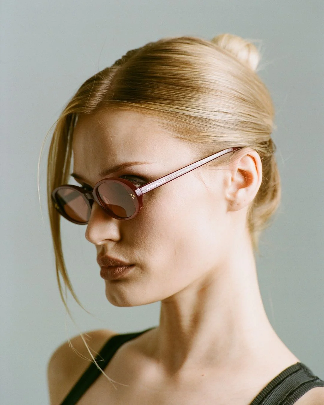 Milan Burgundy Sunglasses - Image 3