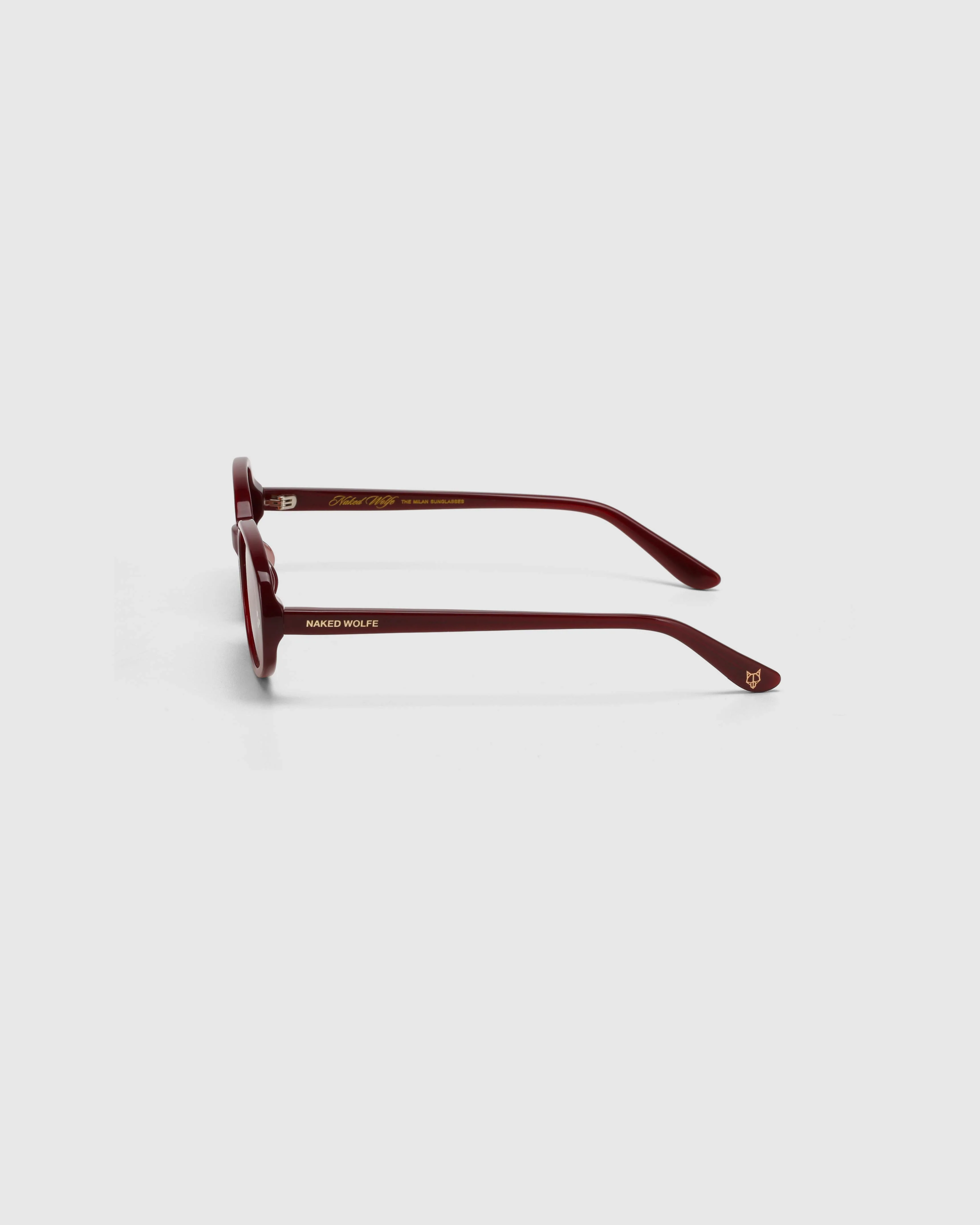 Milan Burgundy Sunglasses - Image 5
