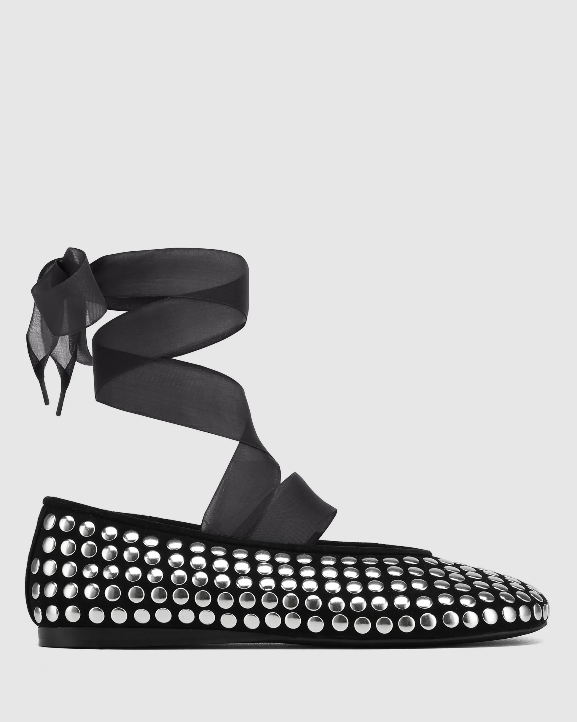 Purr Black Studded Suede - Image 3
