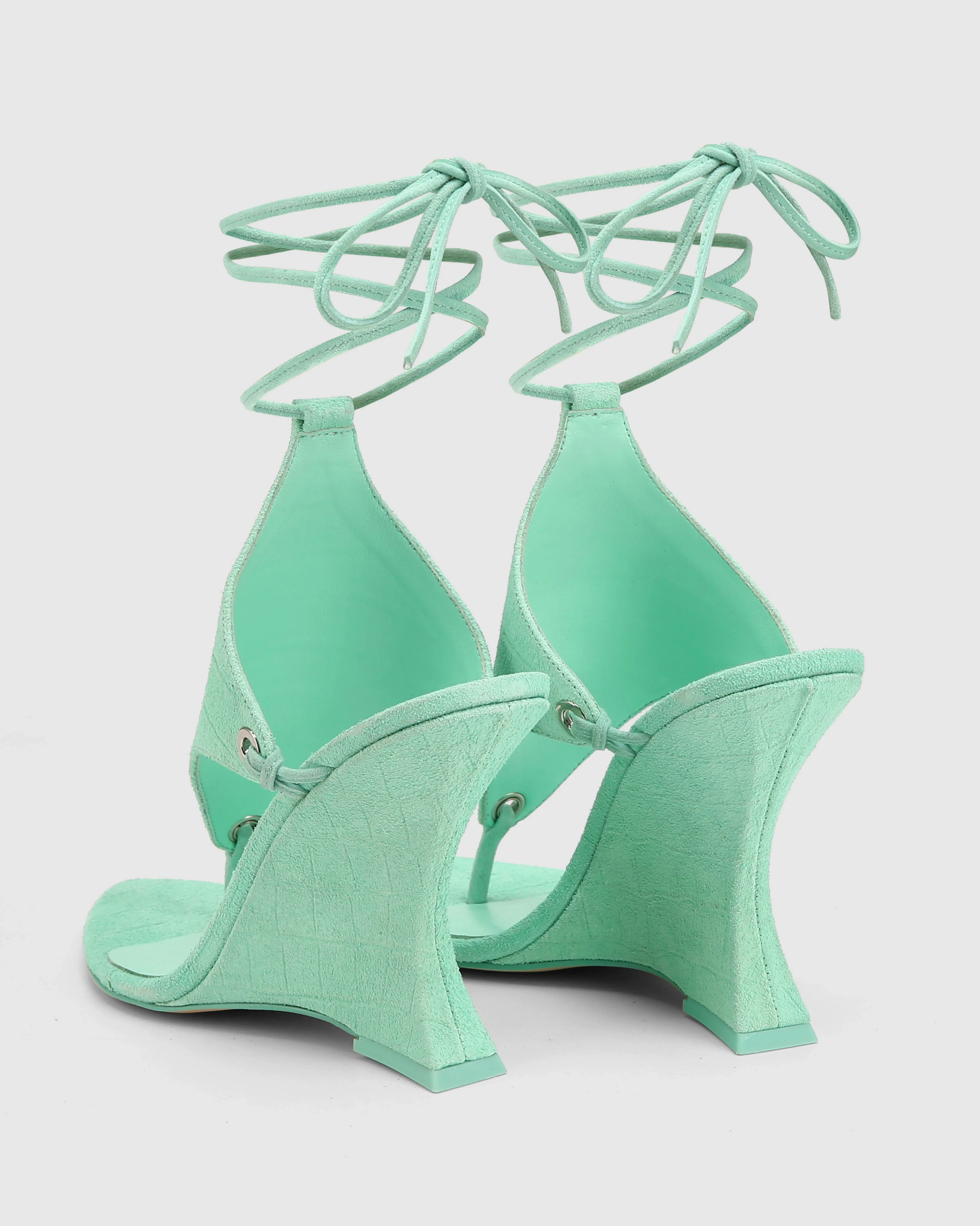 Rampage Mint Croc Suede - Image 3