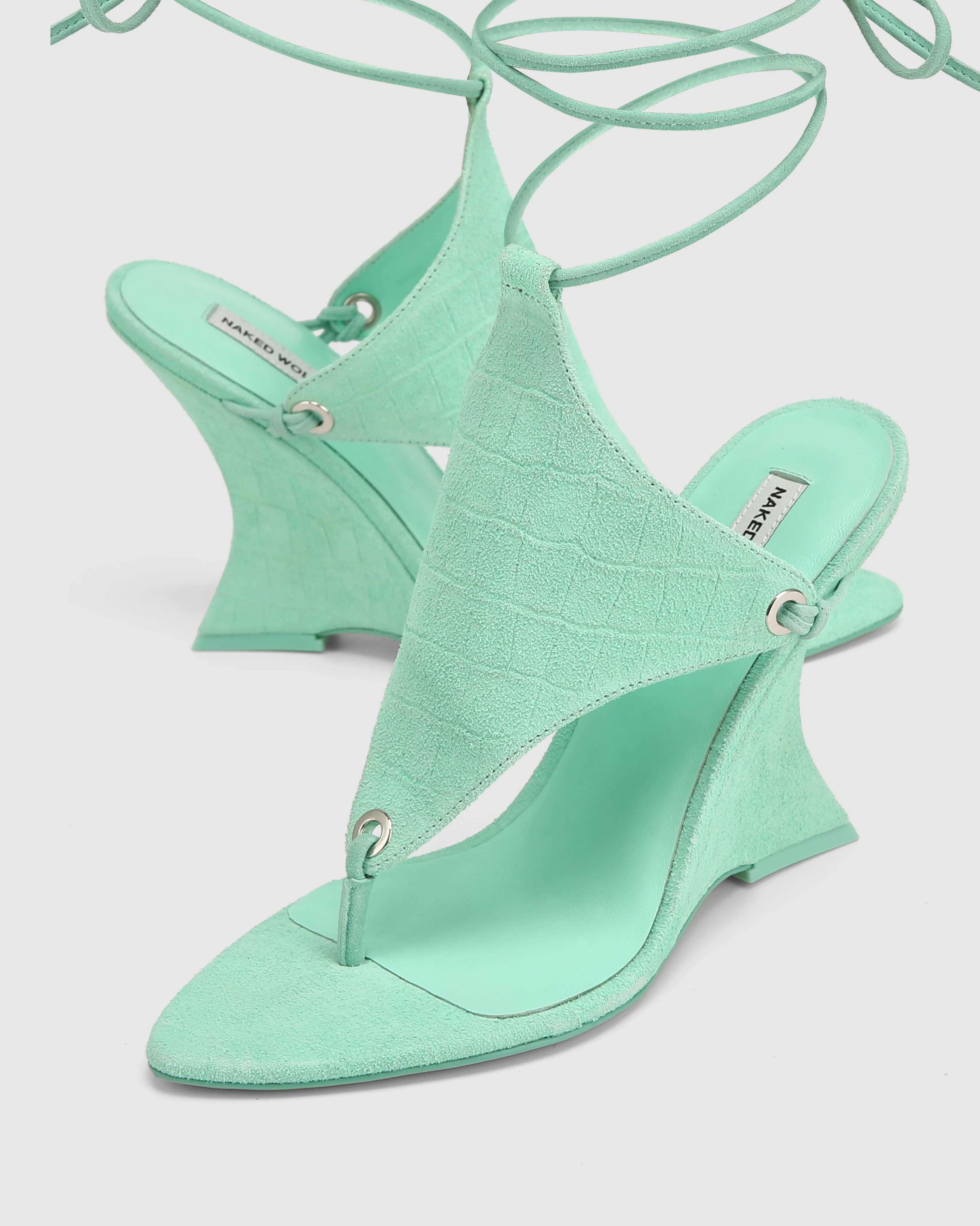 Rampage Mint Croc Suede - Image 4