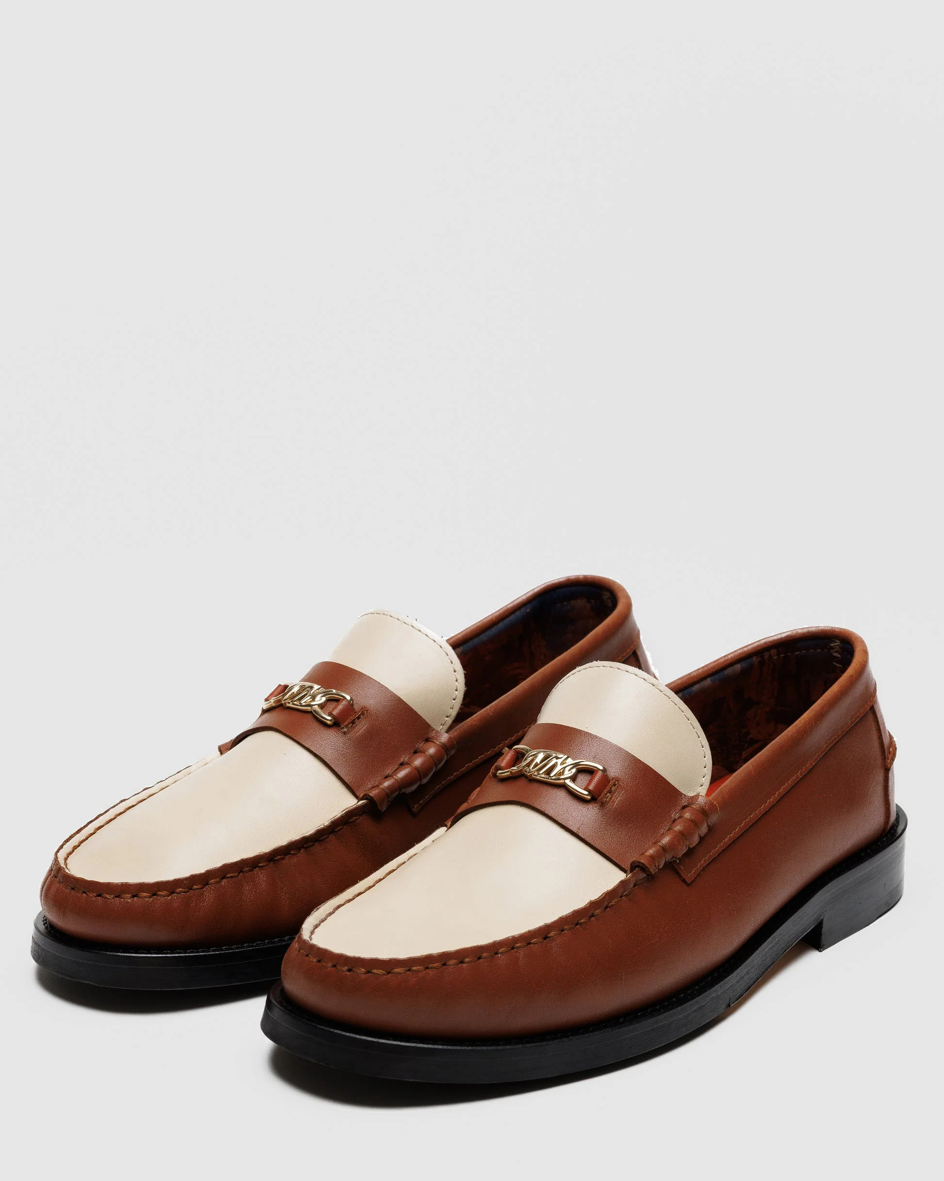 Roma Chestnut/Cream Leather - Image 3