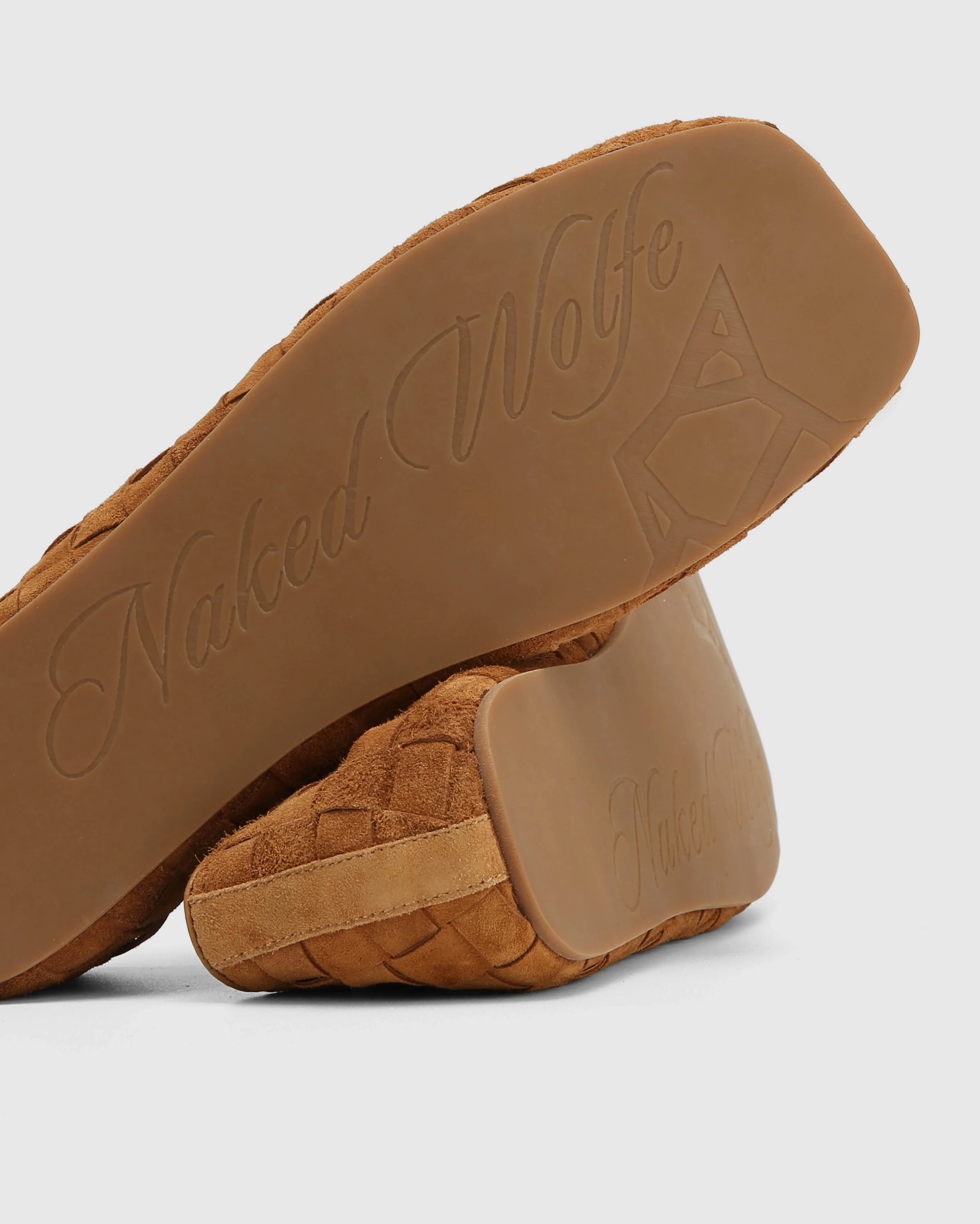 Rover Loafer Tan Woven Suede - Image 5