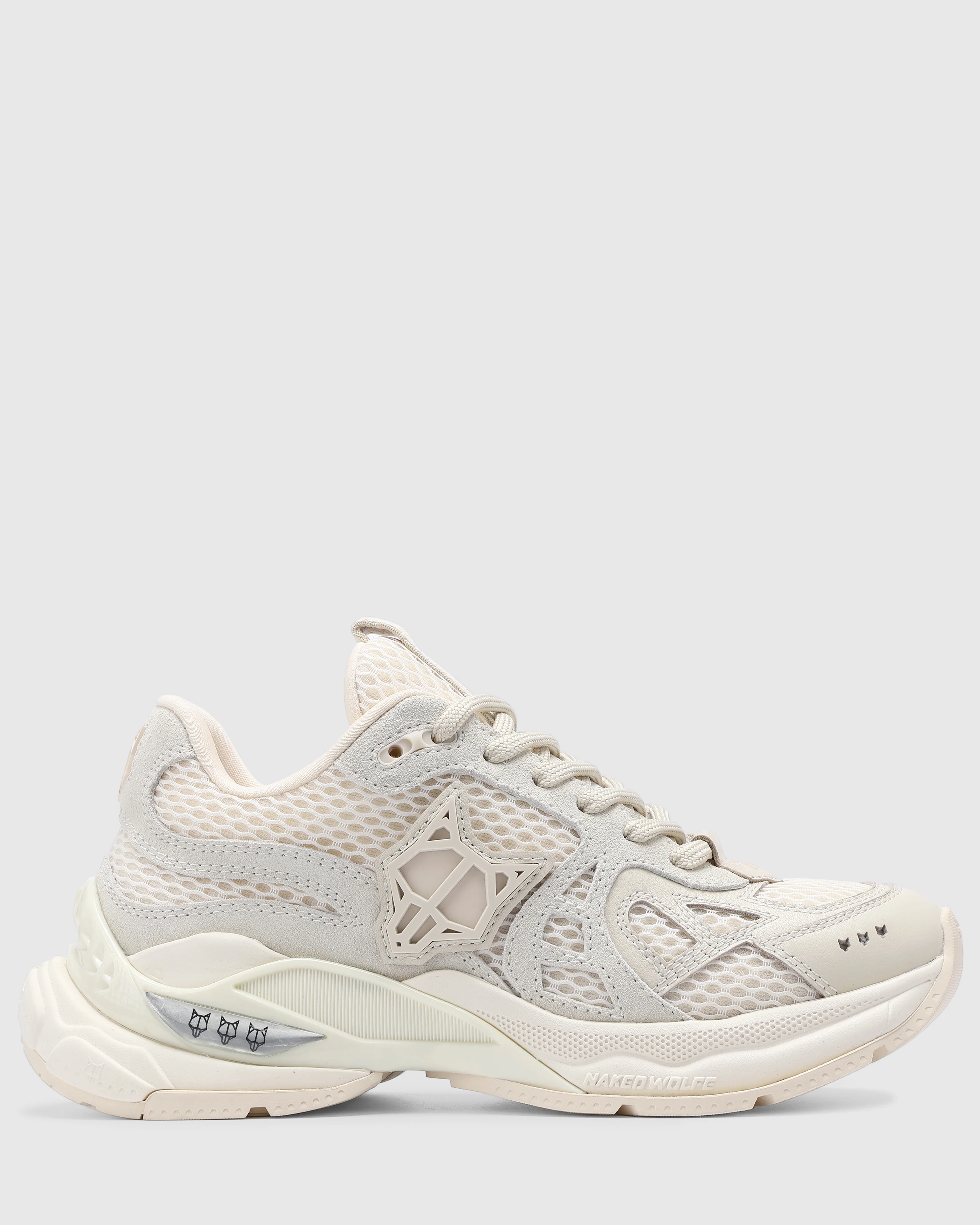 Smash Off-White Suede