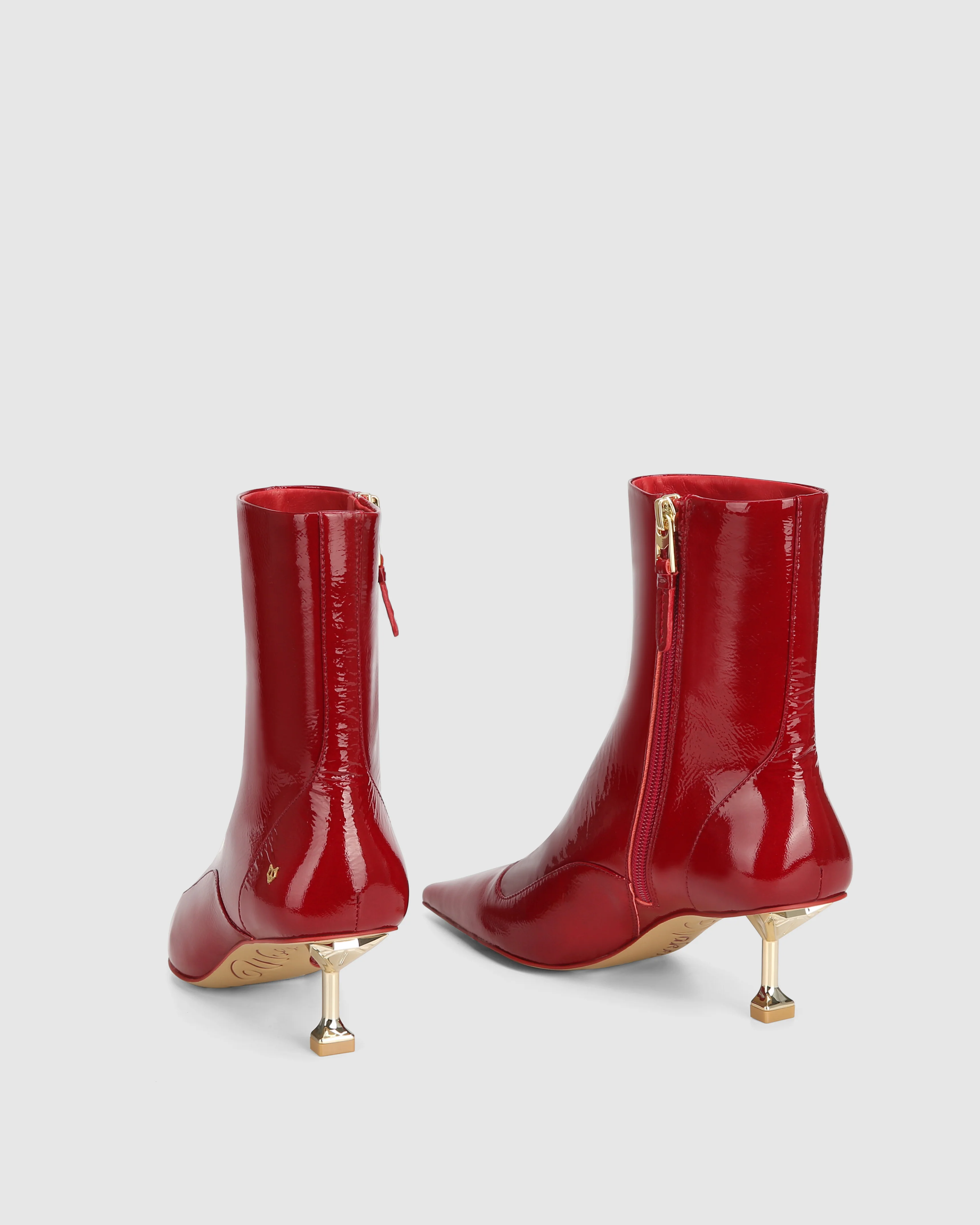 Tempting Crinkle Patent Leather Red - Image 3