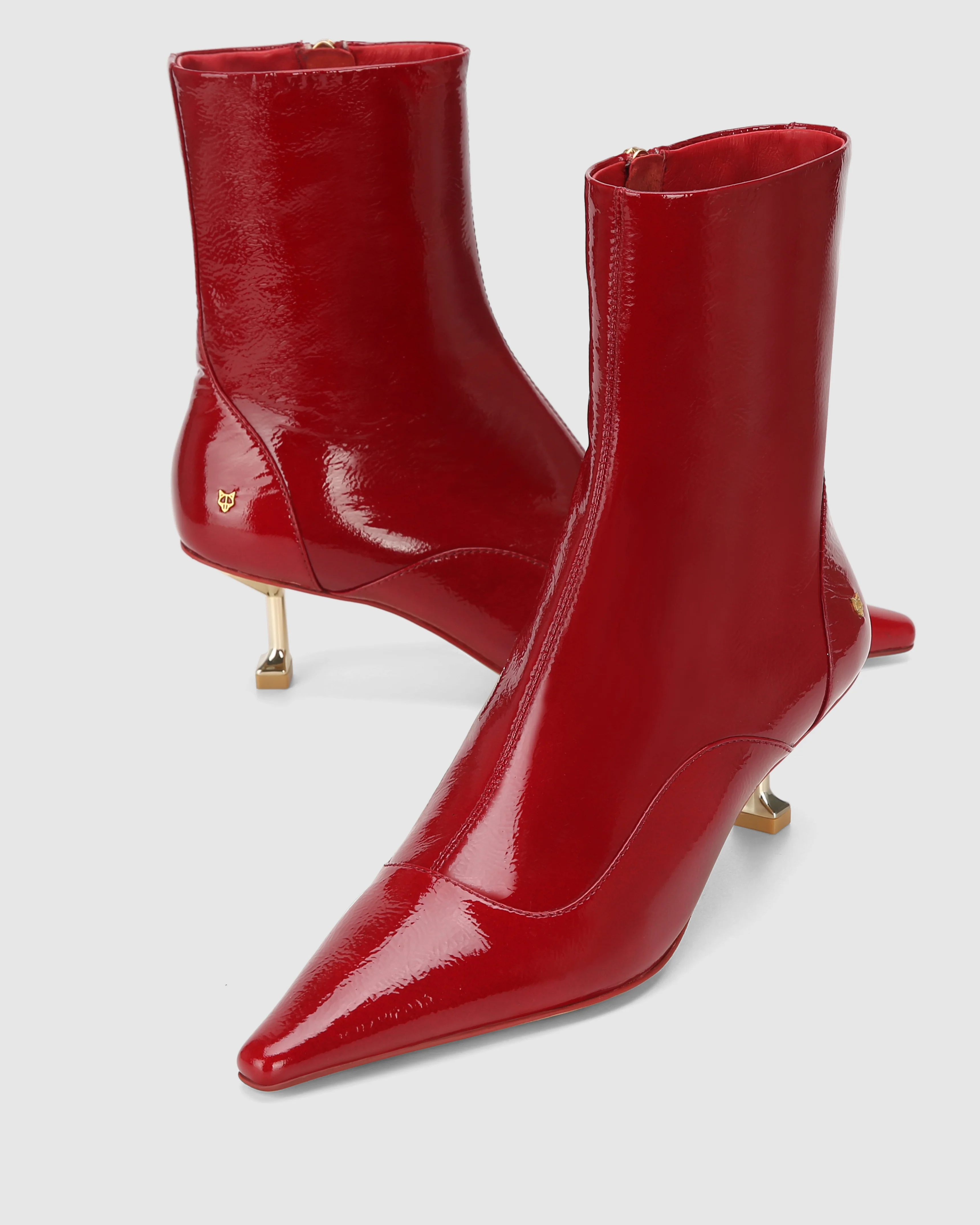 Tempting Crinkle Patent Leather Red - Image 4