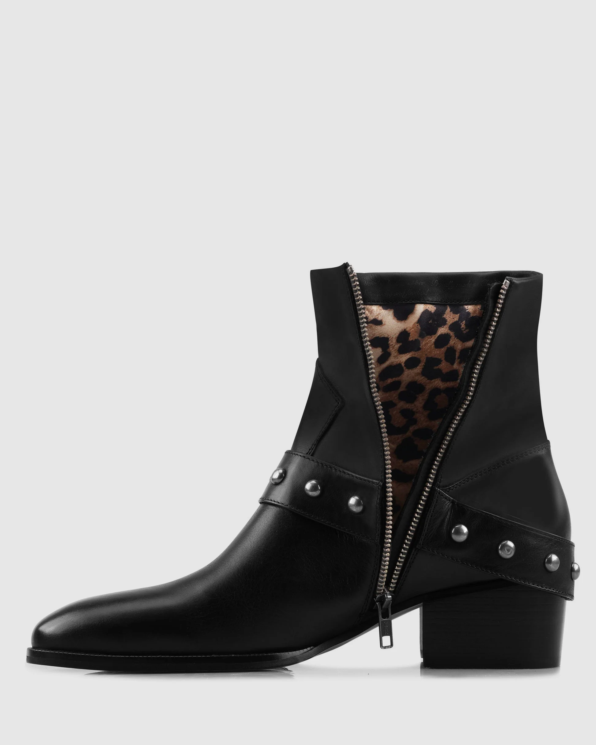 The Hollywood Boot Black Leather - Image 4