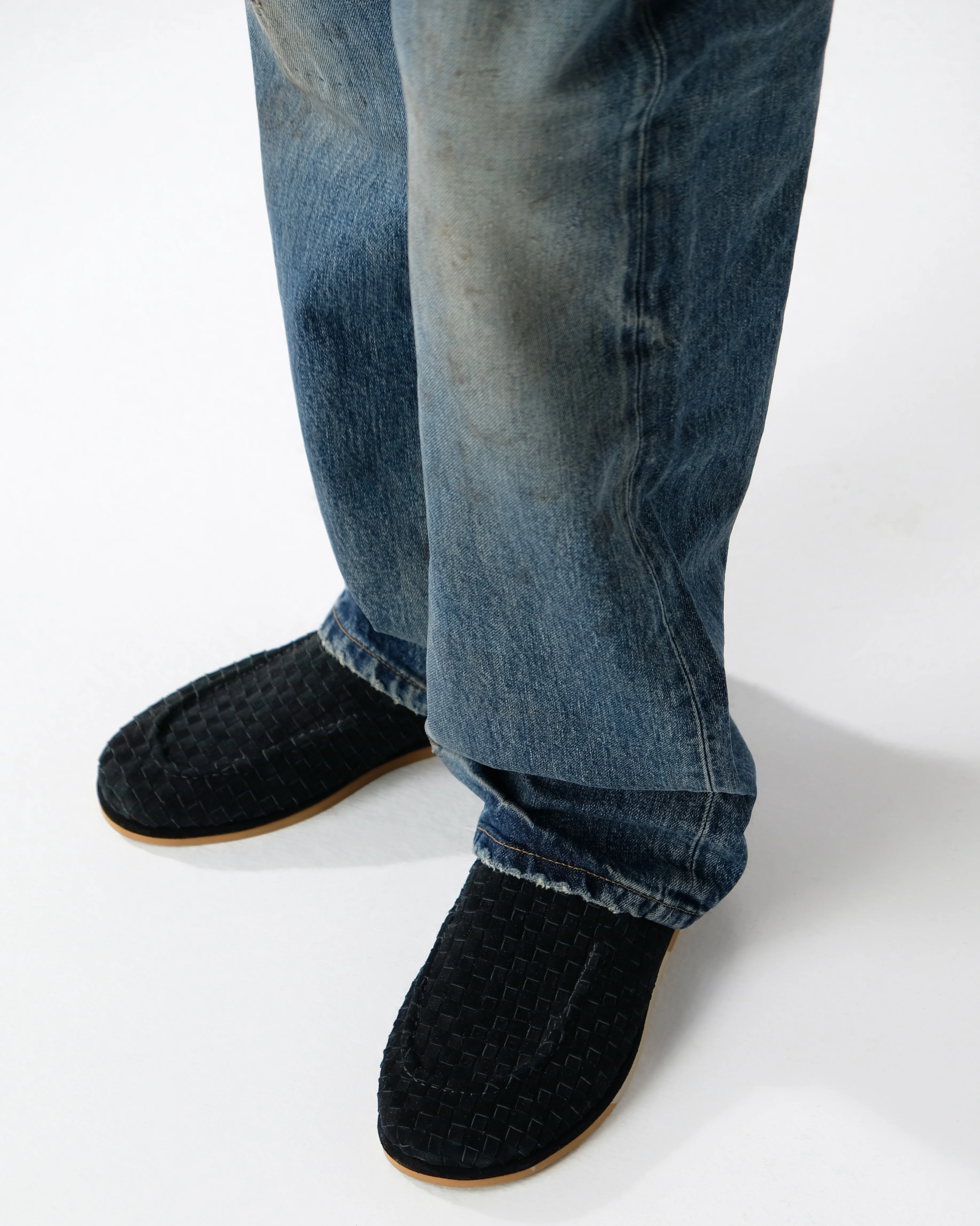 The Rare Mule Black Woven Suede - Image 3