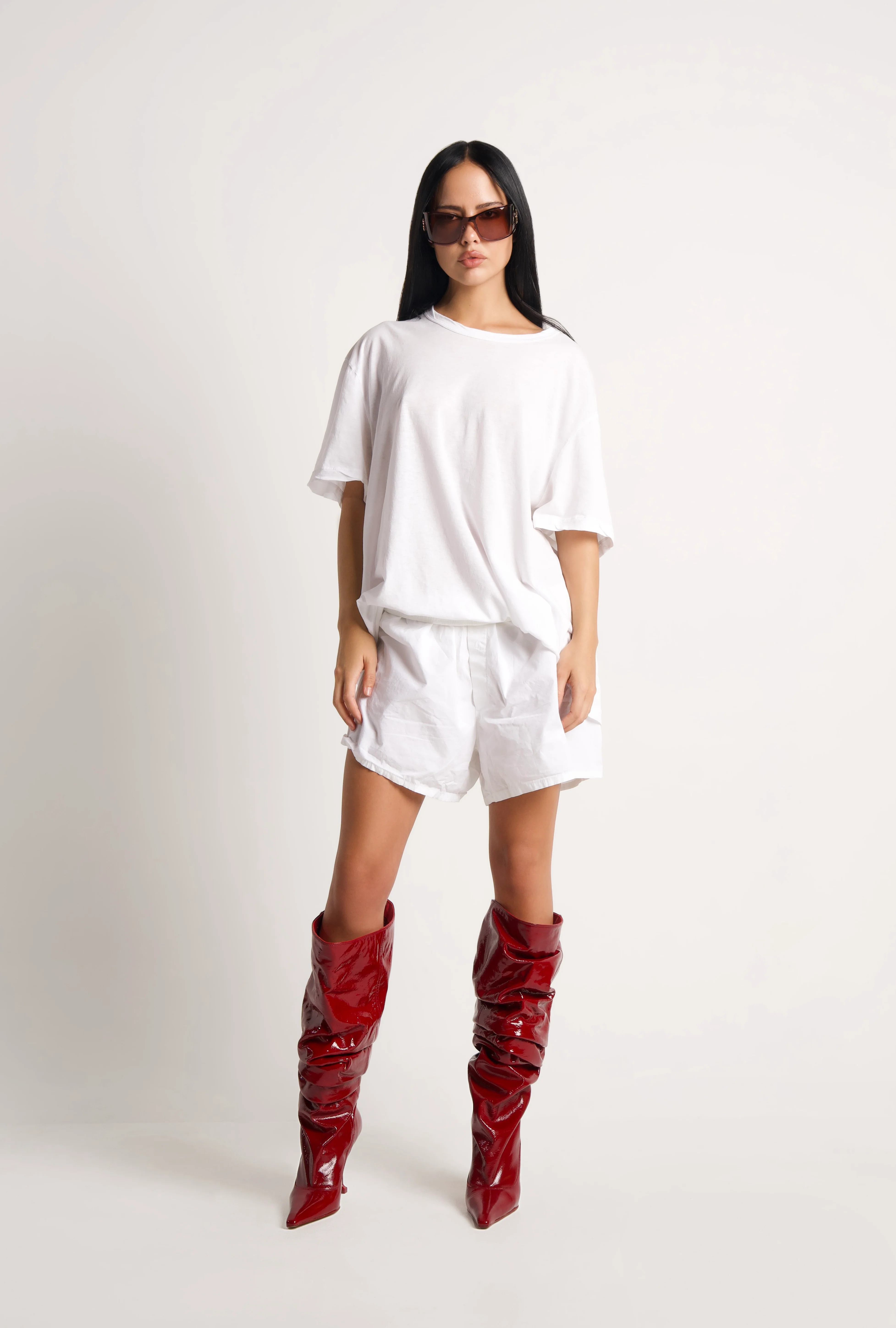 Vern Red Crinkle Patent Leather - Image 10