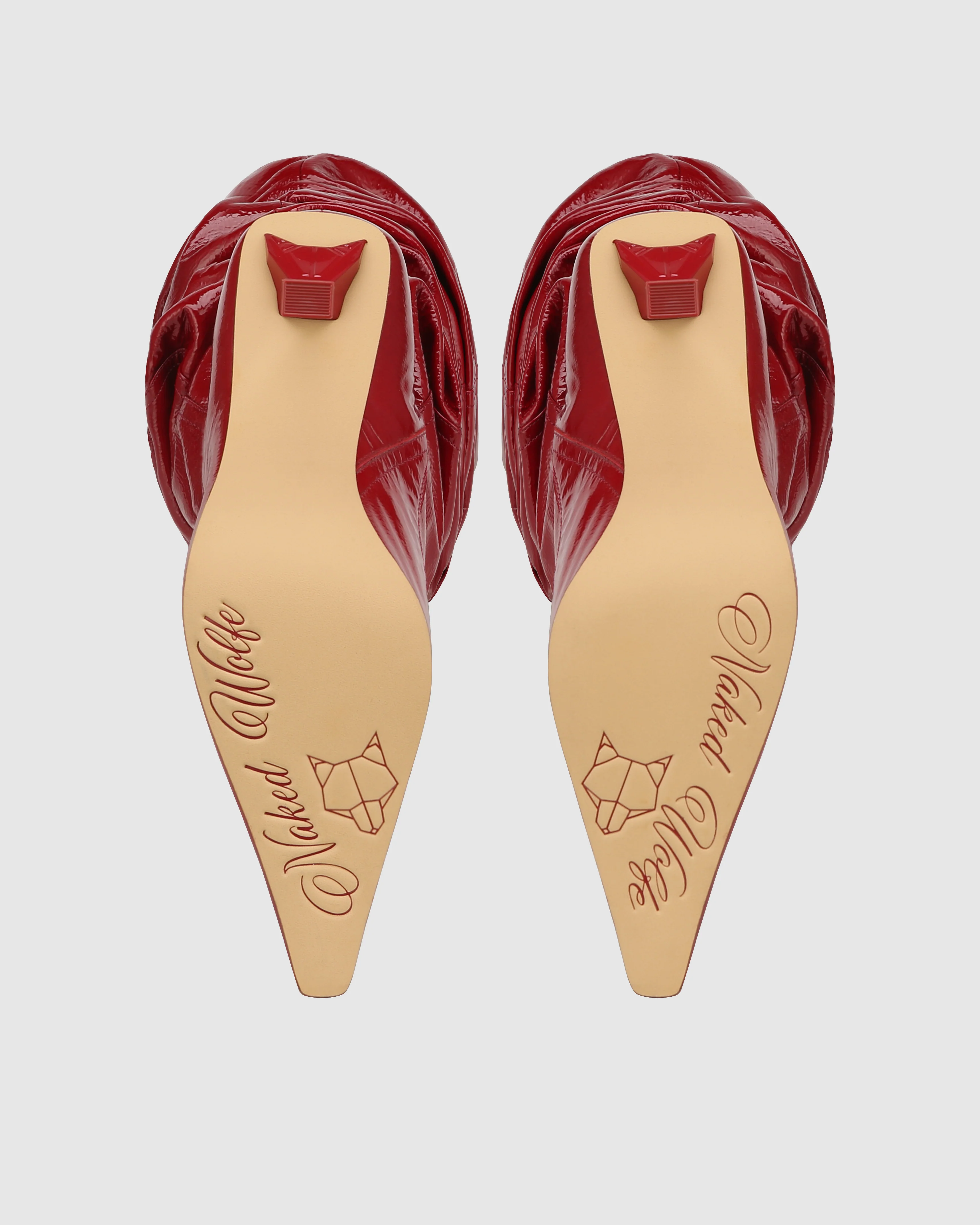 Vern Red Crinkle Patent Leather - Image 8