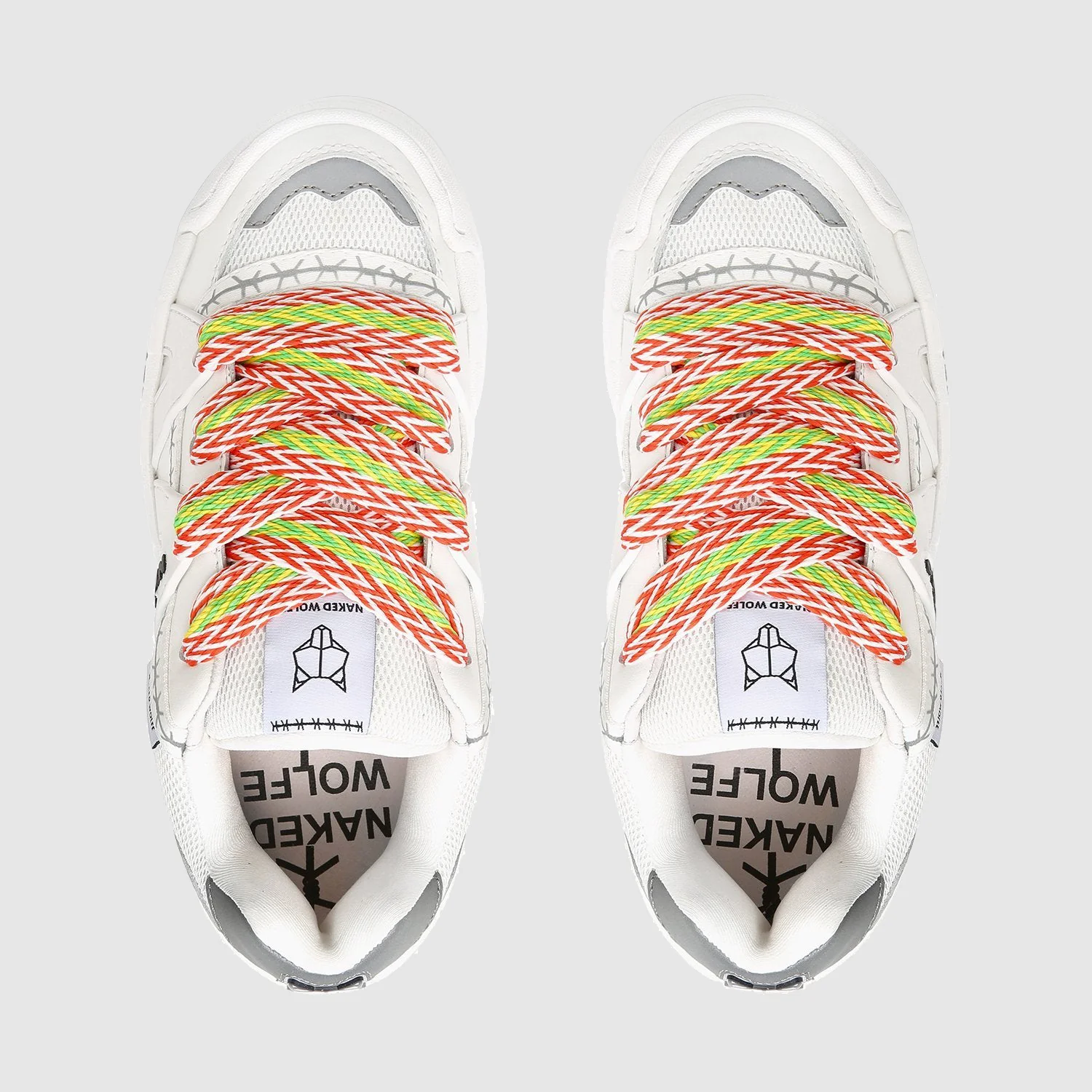Slider Laces Zig Zag Orange/Green - Image 3