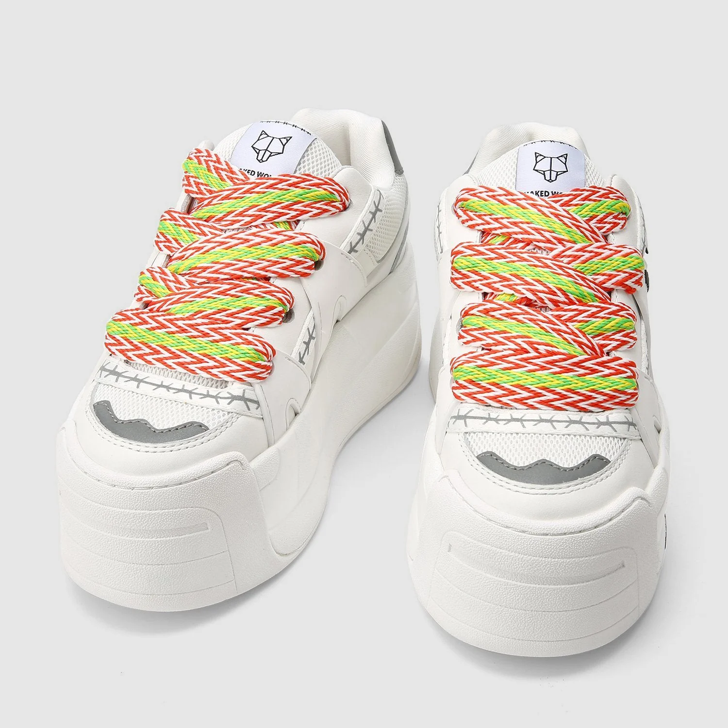 Slider Laces Zig Zag Orange/Green - Image 4